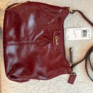 Gently Used Coach Ashley Swingpack Crimson Red